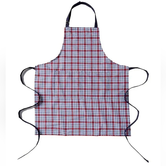 Southern Living NWT Americana Gingham and Block Apron and Potholder and Mitt set - Picture 2 of 5